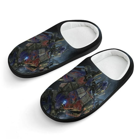 

Transformers Slippers for Kids Cute Soft Plush Anti-slip Fluffy Fuzzy House Slippers Warm Soft Plush Non-Slip Indoor Outdoor Slip-on Shoes for Boys Girls