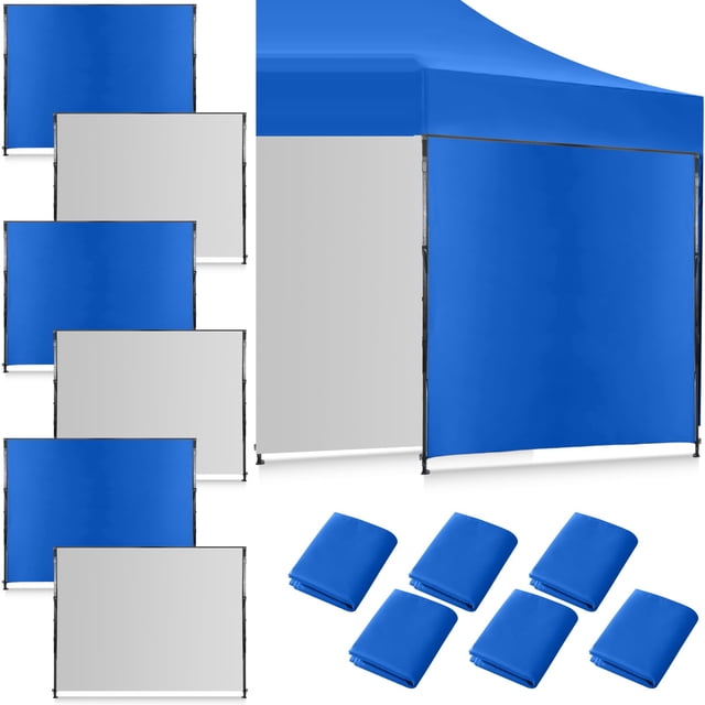 Laterales para toldo Vincreem 6 piezas para carpa emergente 3x3m color azul