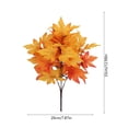 thumbnail image 3 of SPOORYYO 2Pcs Fall Maple Leaves Stems for Vase, Artificial Autumn Fake Leaves Decor, Maple Leaf Bushes Shrubs for Thanksgiving Halloween Home Farmhouse Table Centerpiece, 12.99" x 7.87", 3 of 5