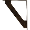 thumbnail image 4 of Ekena Millwork 1 1/2"W x 12"D x 15"H Traditional Wrought Iron Bracket, (Single center brace), Antiqued Brass, 4 of 8