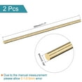 thumbnail image 2 of Uxcell 4mm Diameter 300mm Length Brass Solid Round Rod for DIY Craft 2 packs, 2 of 4