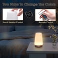 thumbnail image 4 of Colorful Bedside Lamp, Led Night Light, Touch Night Lamp With 13 Colors, Rgb Dimmable, Rechargeable Table Lamp With Warm White Light For Bedroom, Baby, 4 of 5
