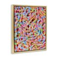 thumbnail image 2 of Stupell Industries Modern Pastel Candy Necklace Gold Floating Frame Canvas Art, 25 x 31, by LISH Creative, 2 of 8