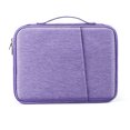 thumbnail image 1 of Kingswick Tablet Bag With Zipper, Lightweight Carry-On Tablet Bag For Business Office Travel Purple, 1 of 8