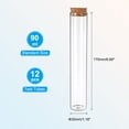 thumbnail image 2 of Uxcell 90ml Test Tubes, 12pcs 6.69x1.18 Glass Clear Flat Bottom Test Tube Containers with Cork Stopper, 2 of 6