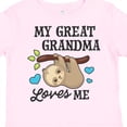 thumbnail image 4 of Inktastic My Great Grandma Loves Me with Sloth and Hearts Boys or Girls Toddler T-Shirt, 4 of 5