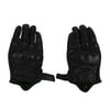 2017 New Non-Perforated Leather Full Finger Motorcycle Gloves Motorbike Moto Racing Windproof Protecting Gloves Black