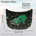 thumbnail image 6 of Uorisanigo Creative Shamrock Print Auto Hood Cover Windproof Car Hood Cover Protector Polyester Elastic Car Hood Cover Protector Suitable Most Automotive Pickup Sedans Trucks SUVs, 6 of 7