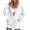 White, variant on NominalSnug Women Zip Up Hooded Jacket Light Fleece Lined Long Sleeve Casual Hooded Sweatshirt With Pockets For Fall Daily Wear