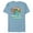 Ocean Blue, variant on Disney Stitch Island Vacay Mode Retro Distressed - Short Sleeve Blended T-Shirt for Adults - Customized-Yellow