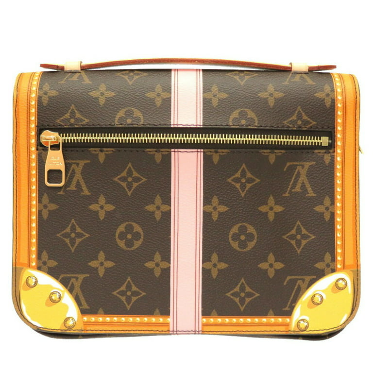 Louis Vuitton Summer Trunk Metis Pochette Monogram Canvas Crossbody Bag Brown