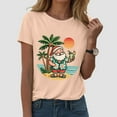 thumbnail image 6 of Duqingm Christmas Tshirts Women Christmas Squad Shirt for Women Christmas Crew Tshirt Xmas Lights Tee Tops Light Yellow,XL, 6 of 6