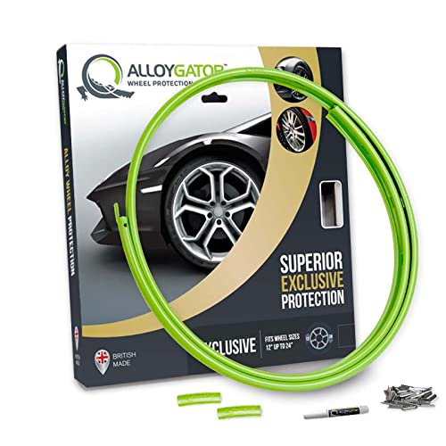 AlloyGator Profil de Remplacement Simple / Protecteurs de Roues en Alliage / Remplacement Uniquement - 1 Roue (Vert)