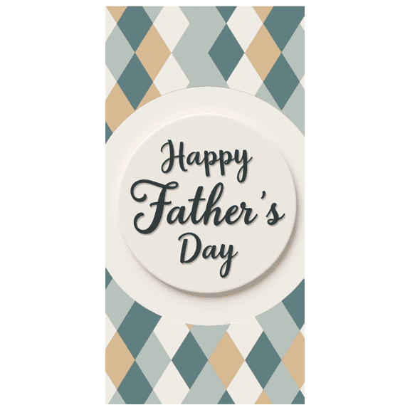 Decorative Design Happy Father's Day Banner Stylish Background Father's Day Celebration for Family Gathering Home Decoration Event Banner
