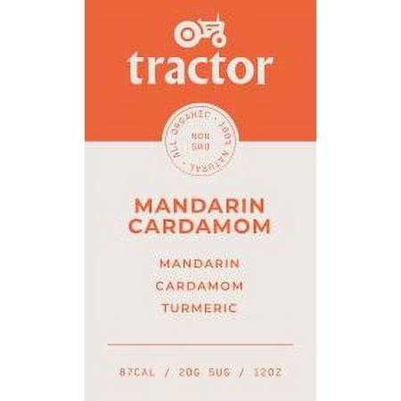 Tractor Beverage Co Organic Mandarin & Cardamom Concentrate 12 Count 12 Per Case Tractor Beverage Co Organic Mandarin & Cardamom Concentrate 12 Count 12 Per Case