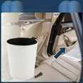 thumbnail image 2 of Unique Bargains Car Trash Can Hanging Front Rear Seats Trash Bin Weaving Pattern White 1 Pcs, 2 of 6