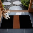 thumbnail image 4 of 2x3 Door Mat Rug, Black Brown Non-Skid Rubber Backing Large Rectangle Rugs - Living Room Bedroom Home Office, Contemporary Boho Modern Art Indoor Floor Mat Carpets Washable Rug, 4 of 9