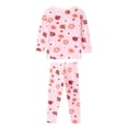 thumbnail image 6 of WIBACKER 2-7 Years Toddler and Little Girls' Long Sleeve Pajamas Set Cotton Top and Pants 2 Piece Sleepwear Pjs - Ladybug, 6 of 15
