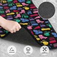 thumbnail image 3 of Honeii Colorful Excavator Print Car Foot Mat Four-Piece Set - Front & Rear Universal Car Floor Mats for SUVs, Trucks, Sedans, 3 of 7