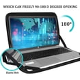 thumbnail image 2 of Laptop Sleeve 15 inch, Shockproof Protective Computer Carrying Cover with Front Pocket, Briefcase Laptop Sleeve Bag for 15 inch New MacBook Air, MacBook Pro, HP, Dell, Asus, Black, 2 of 14