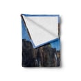 thumbnail image 2 of Rainforest Soft Flannel Fleece Throw Blanket, Pongour Waterfall Exotic Natural Beauty Landscape Mountain Rocks Print, Cozy Plush for Indoor and Outdoor Use, 50" x 60", White Blue, by Ambesonne, 2 of 6