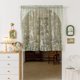 thumbnail image 1 of Nvzi Cortinas cortas - Cortinas verdes de 140*45 cm - Cortinas con bolsillo para barra de 2 secciones, cortinas de cocina vintage para ventanas pequeñas, cortinas para media ventana., 1 of 5