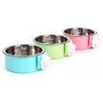 thumbnail image 2 of Alimentador de acero inoxidable Greeniant para perros gatos y cachorros tazón de agua para comida azul L, 2 of 6