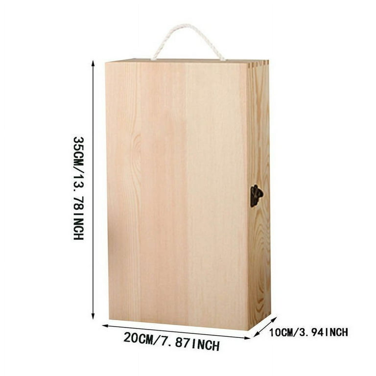 Bottle Decoration Home Double Crates Strap Box Wooden Kitchen Dining And Bar Wooden Boxes Cloth Boxes for Storage Yarn Storage Shelves Collapsible Storage Tote Walmart