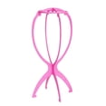 thumbnail image 1 of Pack Wig Head Stand, 14.2 Inch Collapsible Plastic Wig Holder for Drying, Styling and Display, Colorful Lightweight Wig Stand, 1 of 8