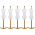 thumbnail image 1 of 5Pcs Robe de Poupée Forme Robe en Tissu Plastique Démontable Présentoir Support Mannequin Stand pour Robes de Poupée, 1 of 8