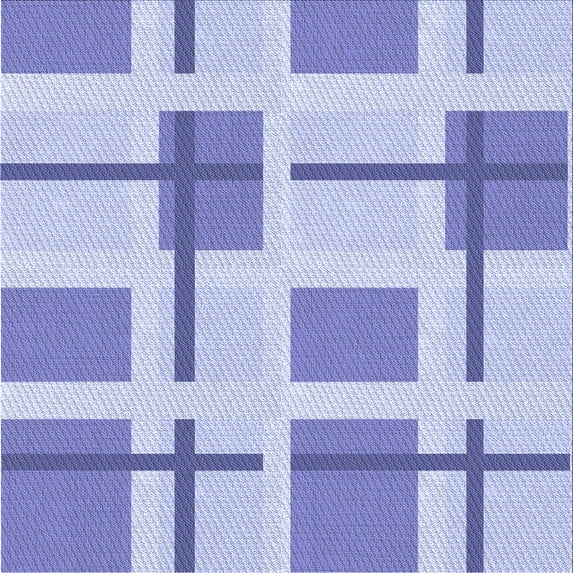 Ahgly Company Machine Washable Indoor Square Transitional Light Slate Blue Area Rugs, 5' Square