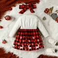 thumbnail image 6 of RIJOPUTY Christmas Dress for Girls Size 14-16 Baby Christmas Dresses 3-6 Months Christmas Girls Dress Preppy Dress Princess Dress Up for 7-8 New Born, Red 12-18 Months, 6 of 7