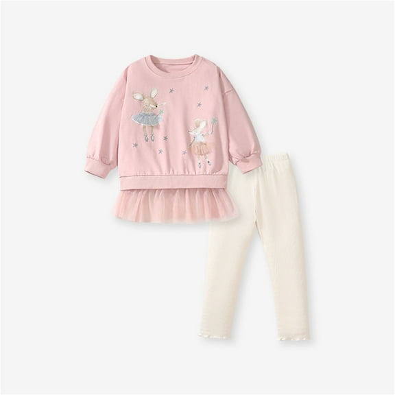 Owordtank Girls Sweatshirts for Toddler Clothes Crewneck Pullover Girl Top Long Sleeve Fall Winter Jumper