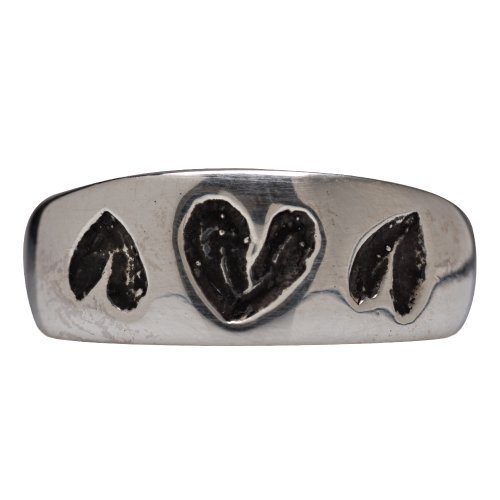 Sterling Silver Three Heart Ring