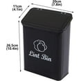 thumbnail image 2 of Pethiy Metal Lint Bin for Laundry Room, Magnetic Lint Bin, Wall Mounted Lint Box Holder, Washer Dryer Trash Can with Lid, Modern Farmhouse Laundry Room Decor, Organization & Storage-Black, 2 of 6