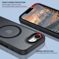 thumbnail image 5 of GAOBAO Magnetic Case for iPhone 16e / iPhone 17e, Compatible with MagSafe, Skin Feel Shockproof Anti-Fingerprint Protective Cover for 6.1", Black, 5 of 8