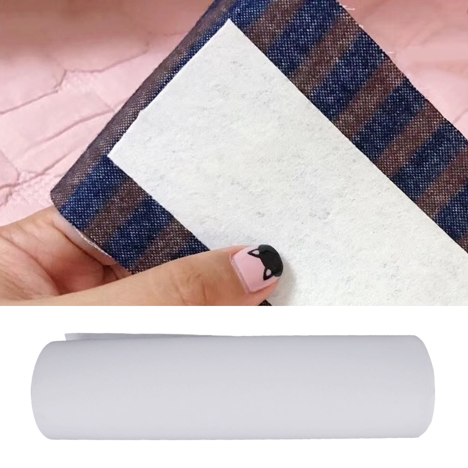 Iron On Adhesive,Iron On Adhesive,Fabirc Applique Double Sided Single Sided,Sewable Decorative Sewing Notion Permanent Crafts, Felt Suede Cardboard Leather Wood DIY,Quilting