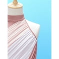 thumbnail image 6 of TiaoBug Kids Girls Lyrical Dress Halter Sleeveless Chiffon Overlay Skirt Skating Dance Leotard Dusty Pink 14, 6 of 7