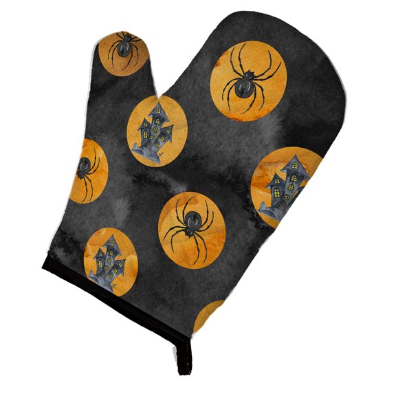 Watecolor Halloween Circles Oven Mitt