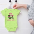 thumbnail image 5 of Big Sis Little Sister Coming Soon Bodysuit Jumper Girls Infant Baby Brisco Brands 12M, 5 of 6