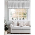 thumbnail image 5 of Valances for Windows Farmhouse Gray Rod Pocket Cafe Window Treatments Valance Curtains for Kitchen Bathroom Laundry Basement Windows 60"x14", 5 of 9