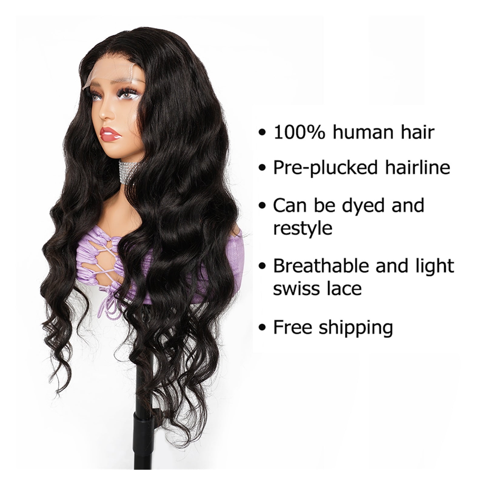 12-28 Inch Body Wave Closure Wig Indian Human Hair Lace Wig Pre-Plucked With Baby Hair Color Bodywave Wig For Women 150