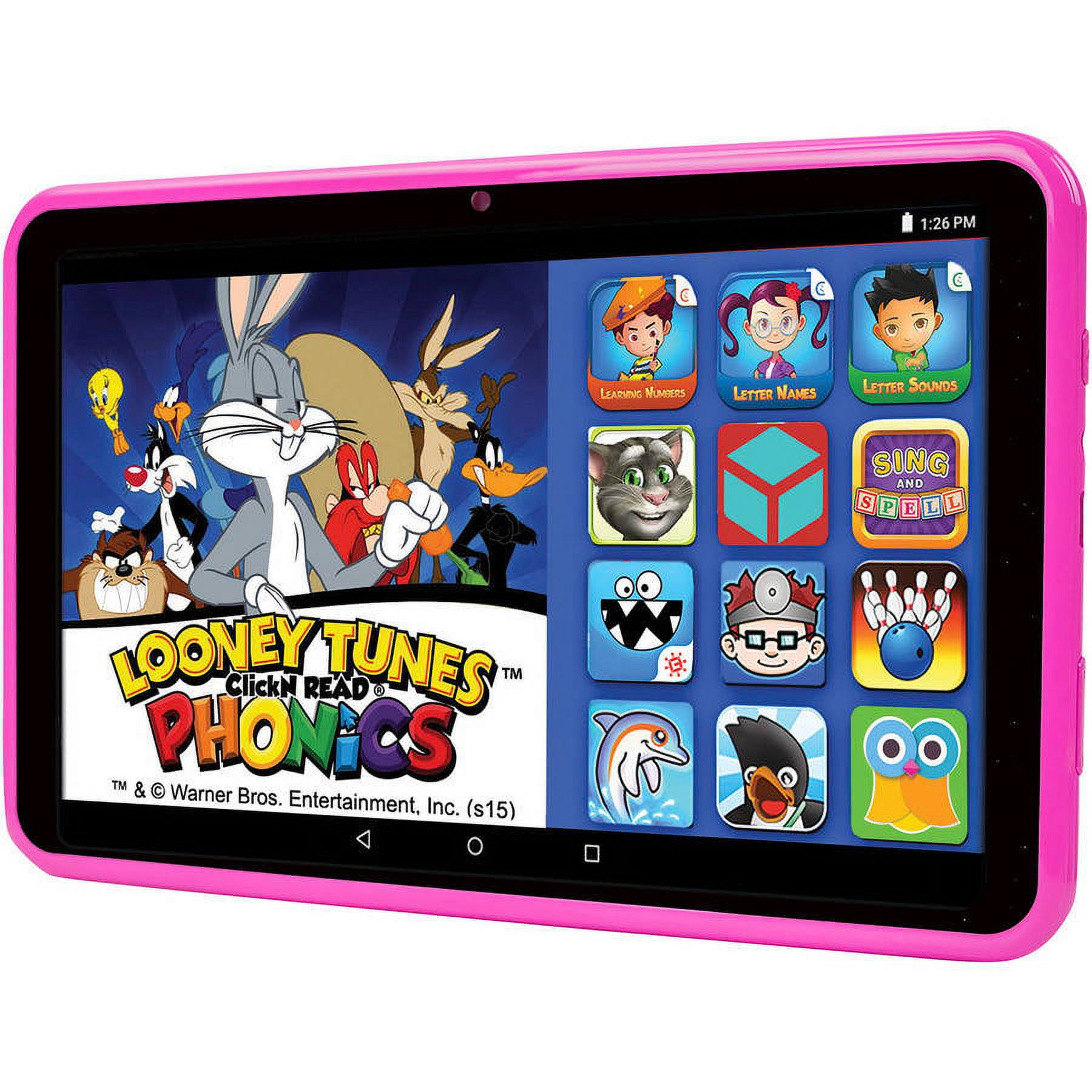 HighQ Learning Tab 7" Kids Tablet 16GB Intel Atom Processor Preloaded with Learning Apps & Games Pink - image 2 of 5