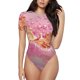 thumbnail image 1 of Fotbe Abstract Pink Gold Splash Body de Mujer con Cuello Redondo y Mangas Cortas, Sin Mangas Ajustado, Suave, Cómodo y Básico-Medium, 1 of 7