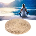 thumbnail image 2 of Puf de tatami tejido a mano con forma de espadaña, cojín para yoga, decoración de balcón y ventanal., 2 of 14