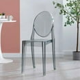 thumbnail image 4 of Heavenly Collection Smoke Plastic Armless Chair, 4 of 8