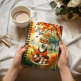 thumbnail image 3 of Hello Fall Shiba Inu Football Welcome Autumn with Leaves Pumpkins Spiral Bound Journal Shibas Dog Lovers Gifts Idea 5x7in Spiral Notebook - 00012, 3 of 5