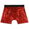 thumbnail image 4 of Intimo Mens' Shimmer Red Boxer Briefs Underwear Loungewear, 4 of 6