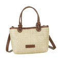 thumbnail image 4 of Bolso de playa de paja bolso de hombro para mujeres regalas de moda de bolsillo de bolso múltiple para festival de música de piscina de picnic al aire Caqui, 4 of 8