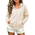 thumbnail image 3 of MexChoioe Boys and Girls Zip Up Hoodie Long Sleeve Hooded Sweatshirt Solid Color Outerwear with Pockets Versatile for Back to School and Daily Activities, 3 of 4